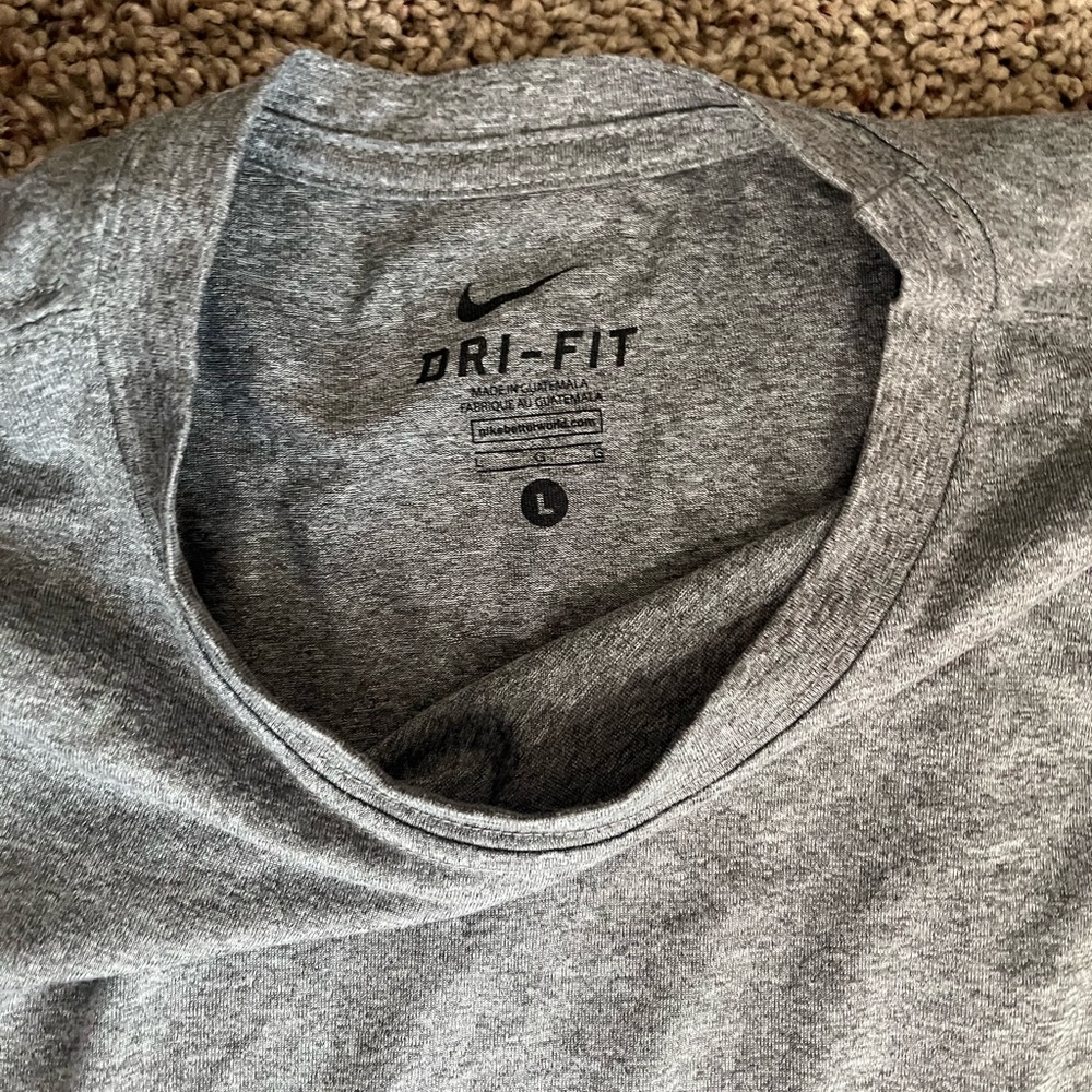 Nike Dri-FIT Heather Gray Tee